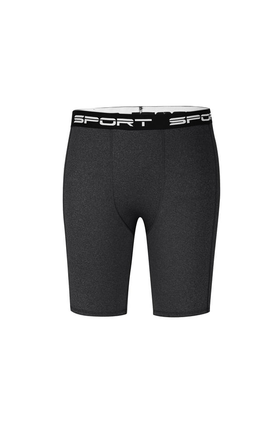 Fashion YLSDY Compression Shorts Men Spandex Running Sport Under Shorts Cool Dry Athletic Underwear Muscle Support Black XXL