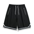 thumbnail image 1 of Fashion YLSDY Gym Shorts for Men Comfy Breathable Lightweight Basketball Short Pants with Pockets Wide Leg Loose Trousers Black M, 1 of 7