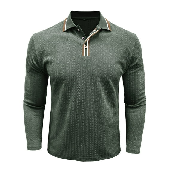 Fashion YLSDY Long Sleeve Henley Shirts for Men Button Down V Neck Shirts Work Casual Collared Slim Fit Classic Pullover with Pocket Army Green XL