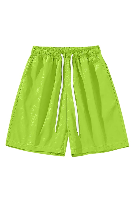Fashion YLSDY Men's Casual Beach Shorts Quick Dry Stretch with Pockets Lightweight Athletic Outdoor Running Gym Hiking Summer Short Green M