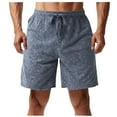 thumbnail image 1 of Fashion YLSDY Men鈥檚 Casual Shorts Elastic Waist Gym Workout Shorts Summer Beach Shorts with Zipper Pocket Vintage Jogger Gray XXXL, 1 of 7
