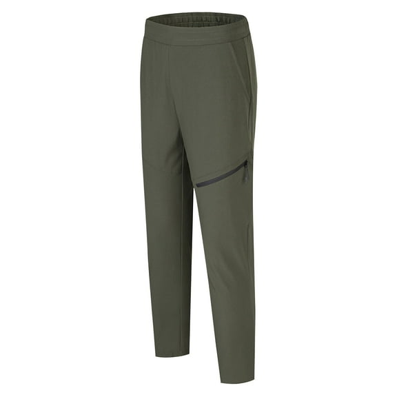 Fashion YLSDY Men's Hiking Pants Lightweight Slim Fit Summer Outdoor Golf Athletic Workout Pants Casual Quick Dry Running Sweatpant Army Green M