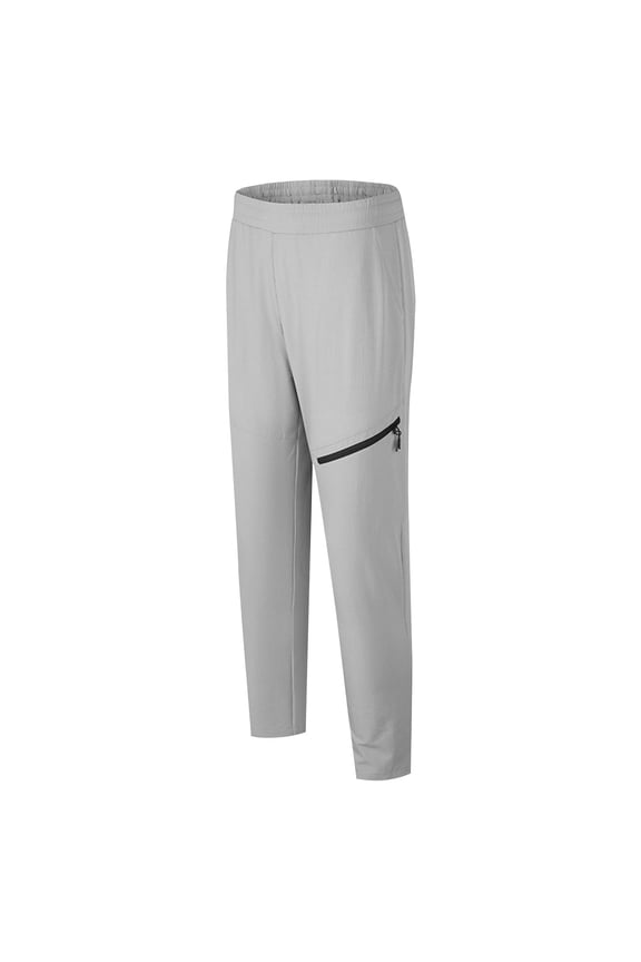 Fashion YLSDY Men's Hiking Pants Lightweight Slim Fit Summer Outdoor Golf Athletic Workout Pants Casual Quick Dry Running Sweatpant Gray M