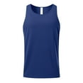 thumbnail image 1 of Fashion YLSDY Men's Solid Tank Top Quick Dry Trendy Summer Workout Muscle Sleeveless Shirts for Swim Beach Bodybuilding Navy M, 1 of 7