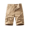 thumbnail image 1 of Fashion YLSDY Mens Cargo Shorts Plus Size Zipper Outdoor Casual Short Pants with Multiple Pockets Regular Flowy Work Shorts Khaki XXXXL, 1 of 5