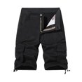 thumbnail image 1 of Fashion YLSDY Mens Cargo Shorts Zipper Button Multi Pockets Twill Cotton Relaxed Fit Outdoor Camo Cargo Short for Men Black XL, 1 of 3