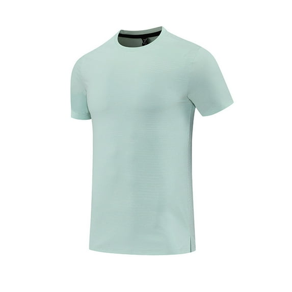 YLSDY Fashion Mens Muscle Slim T Shirt Texture Crew Neck Longline Summer Fashion Quick Dry Gym Workout Athletic Tee Shirts Army Green M