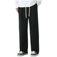thumbnail image 1 of Fashion YLSDY Mens Vintage Cargo Pants Cyber Punk Grunge Pants Casual Streetwear Relaxed Fit Trousers Wide Leg Denim Pants Black XXXL, 1 of 4
