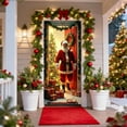 thumbnail image 1 of YZEGDCH Christmas Door Cover, Christmas Fabric Front Door Banner, Outdoor Indoor Home Party Decoration Supplies, On End of Year!, 1 of 6