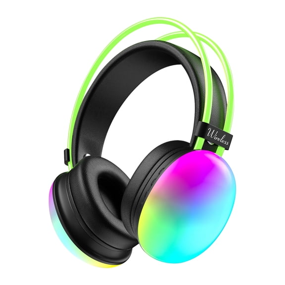 Active Noise Cancelling Headphones, Wireless Over Ear Bluetooth Headphones, 3EQ Modes via Button, 60H Playtime Lightweight Folding Stereo Bass Headset with Mic