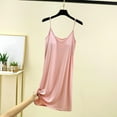 thumbnail image 1 of Abomasnow Womens Full Slip Dress Built-in Bra Chemisole Sleepwear Adjustable Spaghetti Strap Nightgown M-XXL, 1 of 9