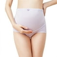 thumbnail image 1 of Abomasnow Women's Maternity High Waist Underwear Plus Size Pregnancy Seamless Soft Cotton Hipster Panties Over Bump, 1 of 6