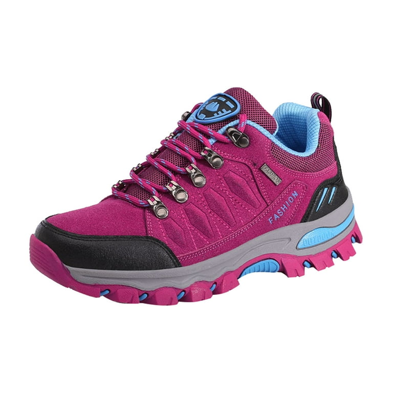 Deals of The Day Clearance Dvkptbk Sneakers for Women, Women Outdoor Sports  Climbing Hiking Shoes Waterproof Trekking Sneakers Hot Pink 7 