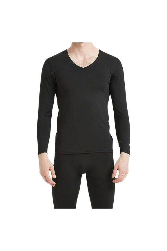 Thermal Underwear for Men 2 Piece Long Sleeve Top and Bottom Base Layer Set for Cold Weather
