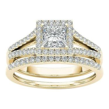 Deals of The Day Clearance! Topliu Women's 2-in-1 Engagement & Wedding Ring Set,Shiny Diamond Detachable Rings with Zircon Inlay