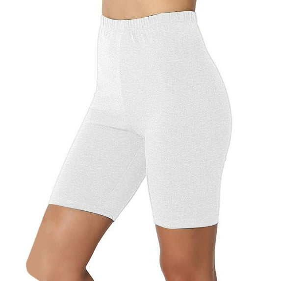 Deals of The Day Clearance Workout High Waist Comfy Elastic Band Solid Active Yoga Shorts Pants Solid Color Yoga Pants on Sale Clearance
