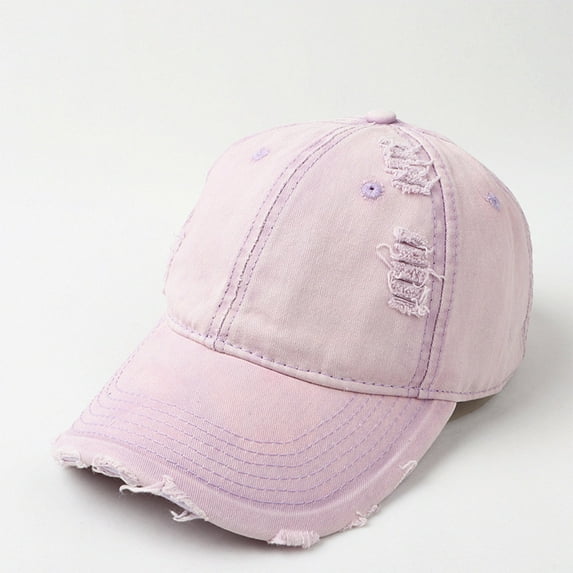 Joau Vintage Washed Denim Distressed Baseball Cap Classic Unstructured Low Profile Adjustable Cotton Dad Hat for Men Women