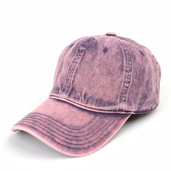 purcolt Vintage Washed Denim Plain Baseball Cap, Retro Low Profile Adjustable Unstructured Cotton Golf Dad Hats Gifts for Men/Women