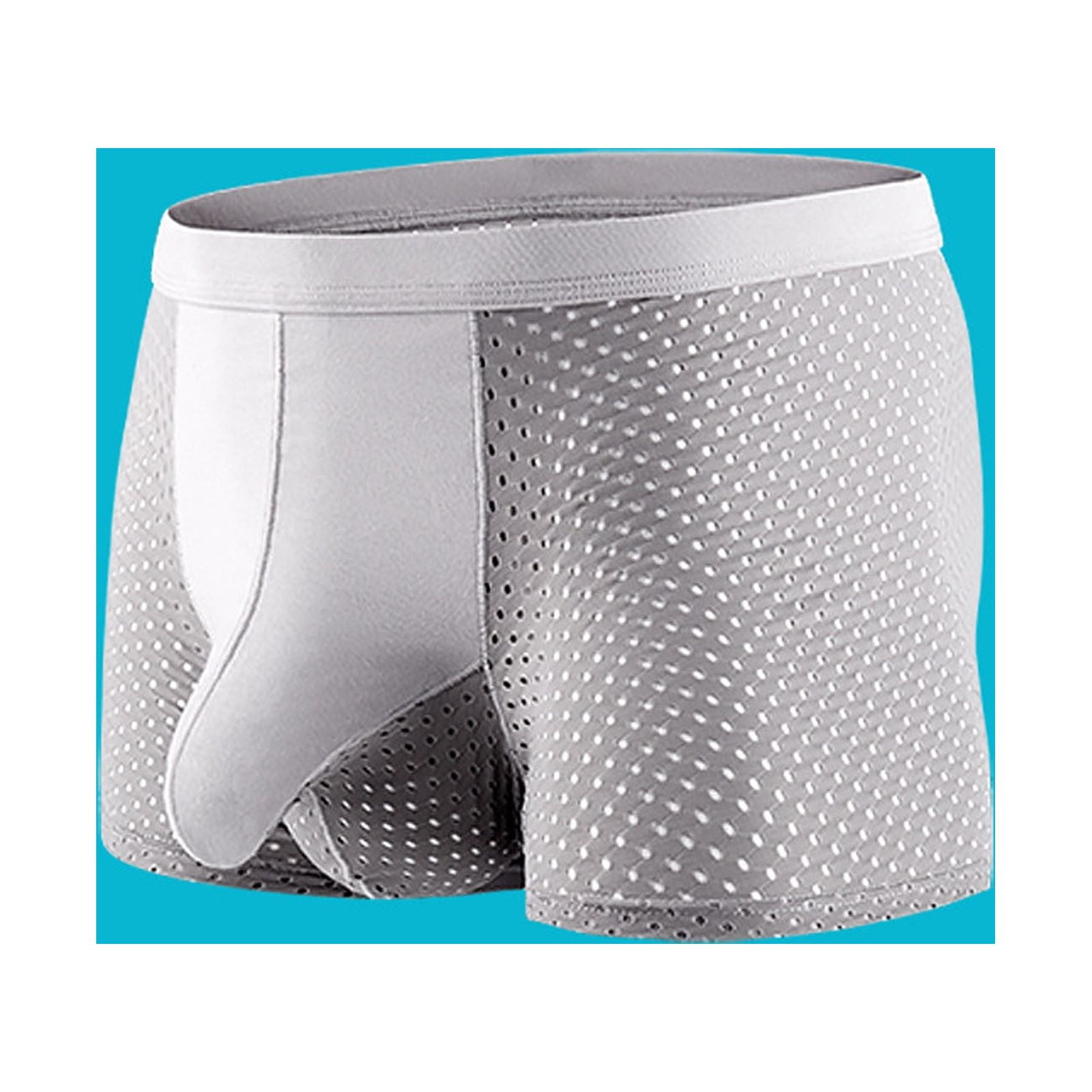 Men Ultra Thin Underwear Ice Silk Bikini Briefs Smooth Breathable - Foto 6