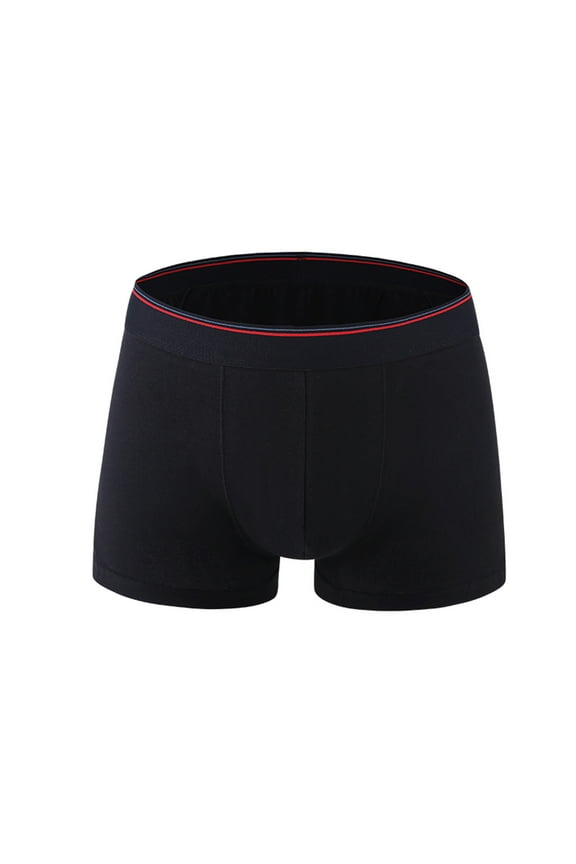 Mens Cotton Ball Pouch Boxer Briefs Breathable Low Rise Stretch Classics Underwear Solid Moisture-Wicking Everyday Boxers