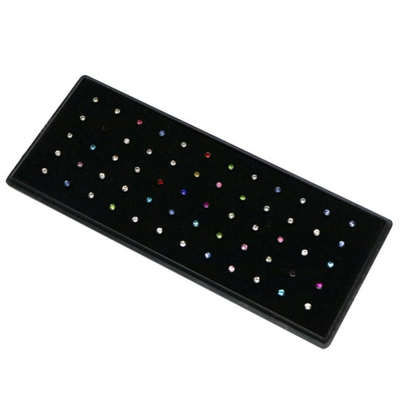 Deals of the Day,Bidobibo Nose Ring for Women 60PCS Nose Stud,Geometric Diamond Nose Stud Nose Decoration Accessories,Gift for Women