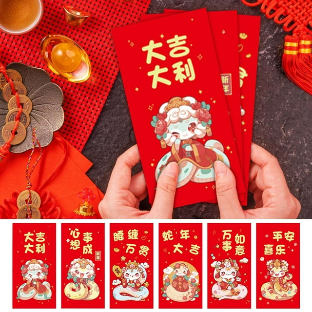 Deals of the Day Clearance!2025 Red Envelope Snake New Year Red