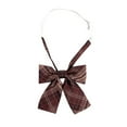 thumbnail image 1 of Miqool Women's Girls Pre-Tied Adjustable Plaid Big Knotbow Shirt Bow Ties Uniform School Uniform Costumes Neckties, 1 of 2