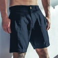 thumbnail image 1 of TMOYZQ Men's Flat Front Golf Shorts Solid Color Lightweight Stretch Work Dress Shorts Quick Dry Athletic Hiking Pants with Pockets, 1 of 5