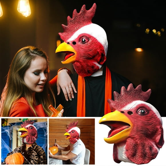 Deals of the Day!Ympuoqn Halloween Decorations indoor Outdoor on Clearance,Rooster Halloween Party Adult Mask,Fall Decorations for Home