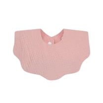 Ynynloco Infant Baby Cotton Bibs Solid Color Soft Absorbent Muslin Drool Baby Bib for Drooling and Teething Boys Girls