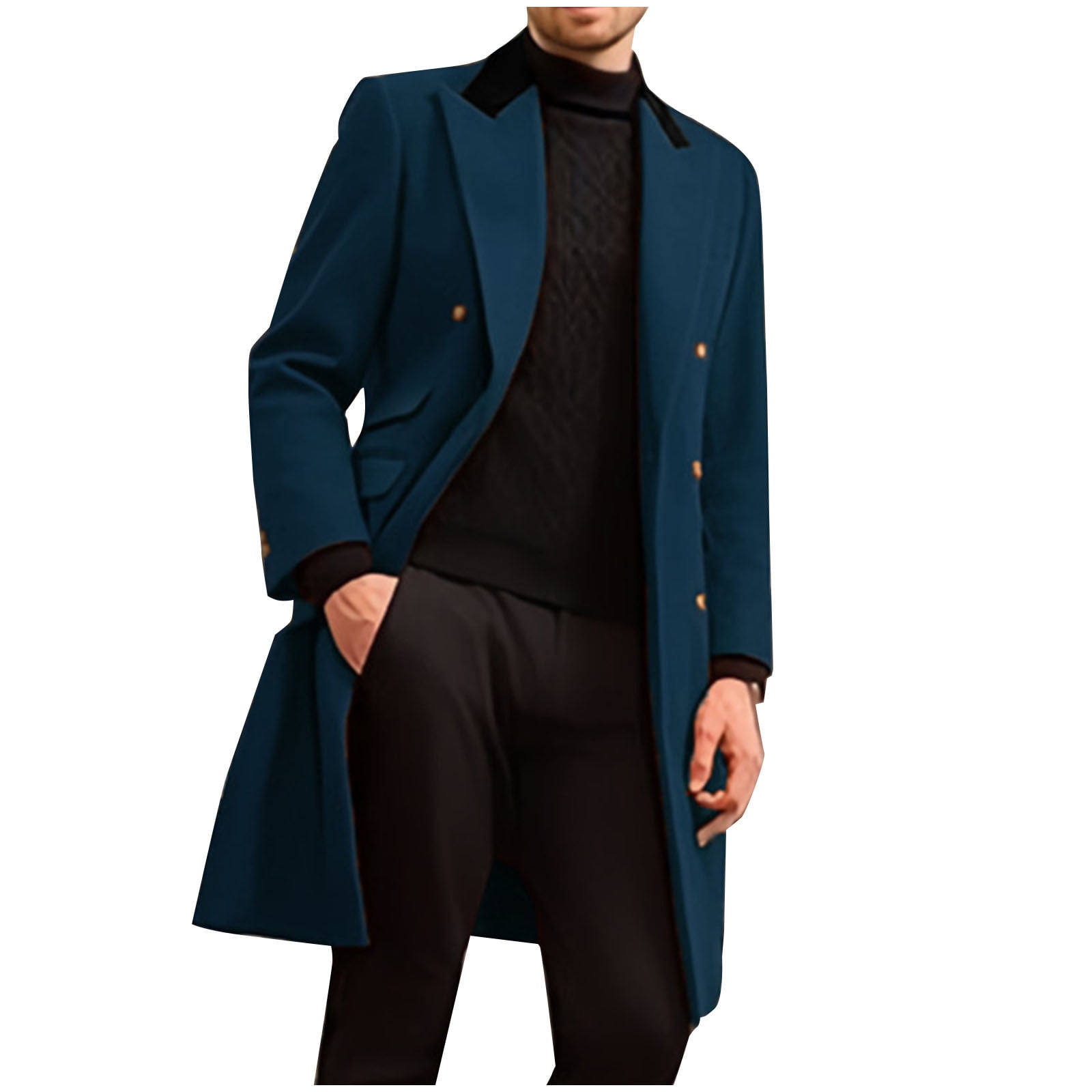 Women'S Solid Trench Coat - Slim Long Windbreaker Overcoat, Korean Fashion Anorak For Autumn & Winter main image 0