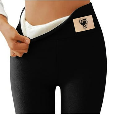 Deals of the Week TMOYZQ Womens Winter Sherpa Fleece Lined Super Thick Leggings,High Waist Stretchy Warm Thermal Butt Lift Pants
