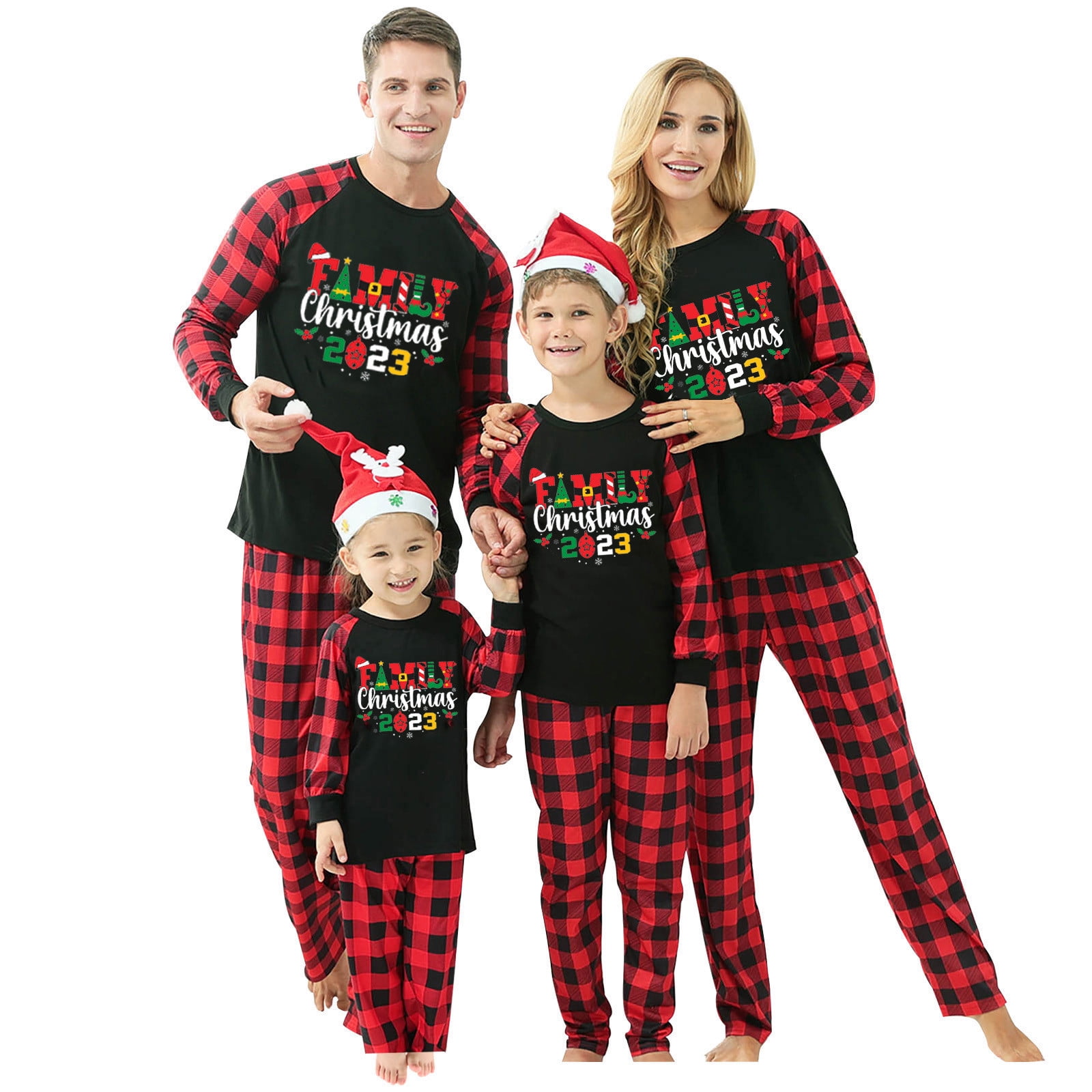 Deals on Family Matching Pajamas Christmas Jammies Clothes Cotton ...