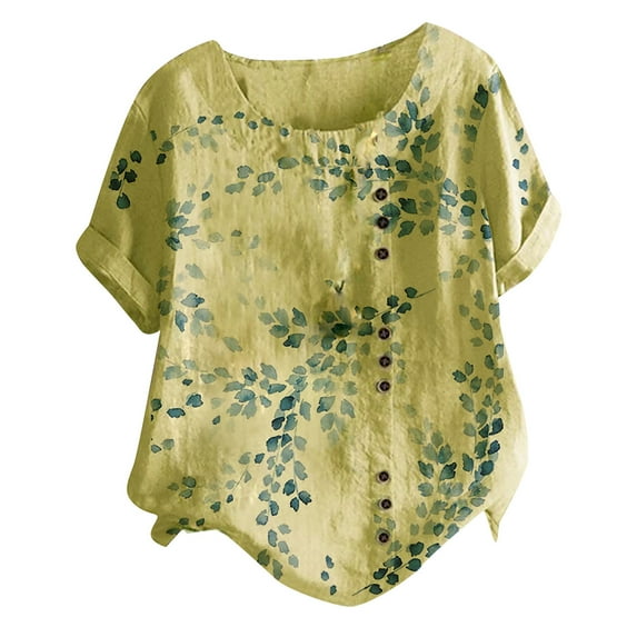 under 10.00 LYXSSBYX Womens Plus Size $10 Shirts Women's Fashion Casual T-Shirt Short Sleeve O-Neck Sweatshirt Tops Blouse