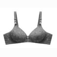 thumbnail image 1 of Deals under 5.00 LYXSSBYX Bras for Women Plus Size Clearance under 5.00 Woman's Solid Color Comfortable Hollow Out Perspective Bra Underwear No Rims, 1 of 3