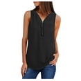 thumbnail image 1 of LYXSSBYX Plus Size Tops for Womens Casual Vest Shirt Ladies V Neck Sleeveless Loose T-shirt Blouse Tee Top, 1 of 7