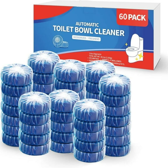 DealsForYouDays  36/60PCS Toilet Bowl Cleaner Tablets –Bathroom Toilet Tank Cleaner，Fresh Scent Deodorizer & Descaler, Long-Lasting Freshness, Essential Household Cleaning Supplies