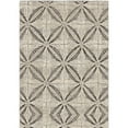 thumbnail image 1 of Dean 5 x 8 Modern Area Rug, Diamond Pattern, Fabric, Medium, Gray, Cream, 1 of 5