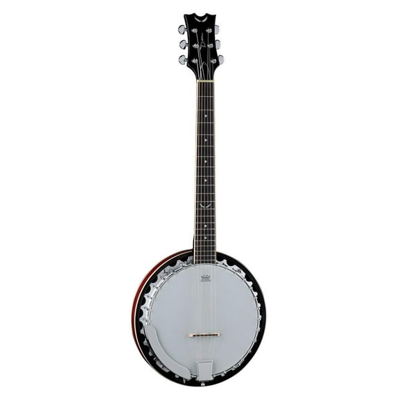 Dean 6-String Backwoods Banjo, Remo Head, Chrome Hardware, Gloss Natural, BW6