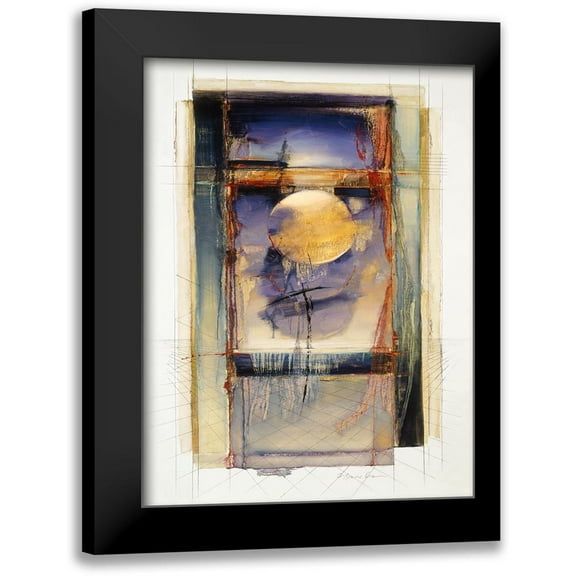 Dean, Bruce 12x14 Black Modern Framed Museum Art Print Titled - Abstract 1
