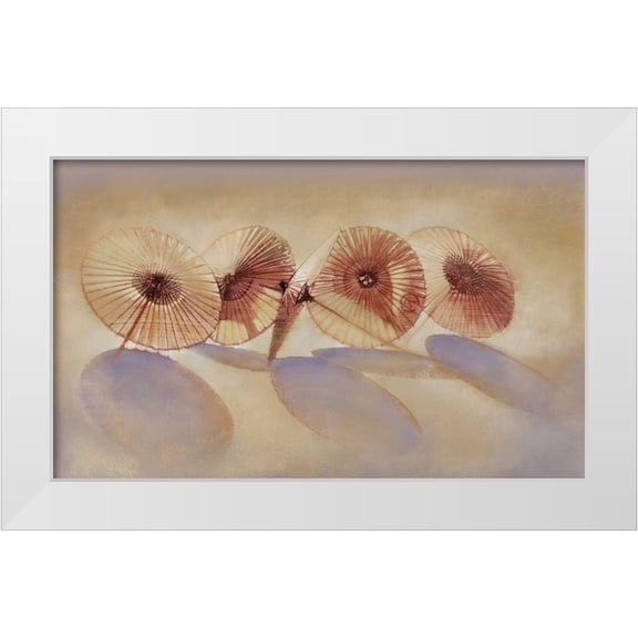 Dean, Bruce 14x10 White Modern Wood Framed Museum Art Print Titled - Parisols I