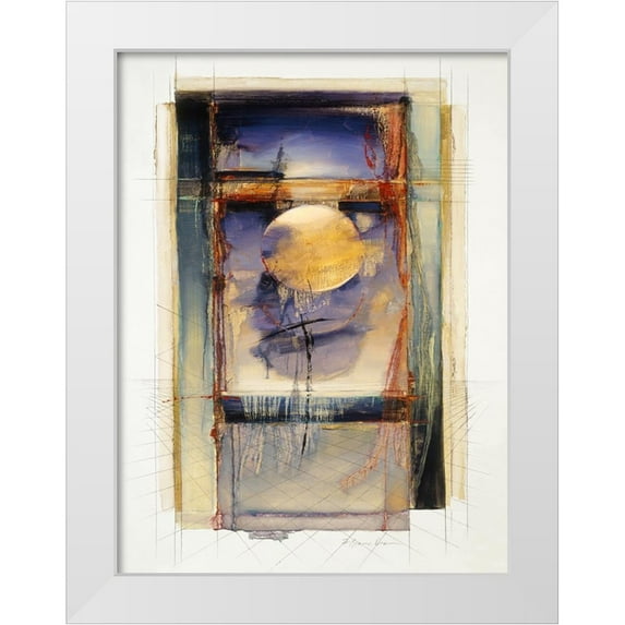 Dean, Bruce 25x32 White Modern Wood Framed Museum Art Print Titled - Abstract 1