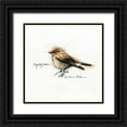 thumbnail image 1 of Dean, Bruce 26x26 Black Ornate Wood Framed with Double Matting Museum Art Print Titled - Finch, 1 of 4