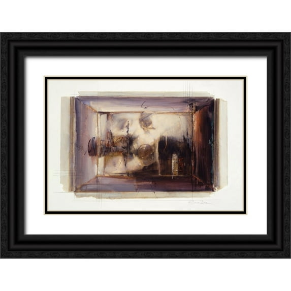 Dean, Bruce 32x23 Black Ornate Wood Framed with Double Matting Museum Art Print Titled - Abstract 7