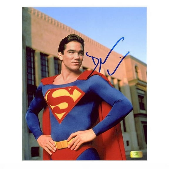 Dean Cain Autographed Lois & Clark: The New Adventures of Superman Classic On Set Superman 8x10 Photo