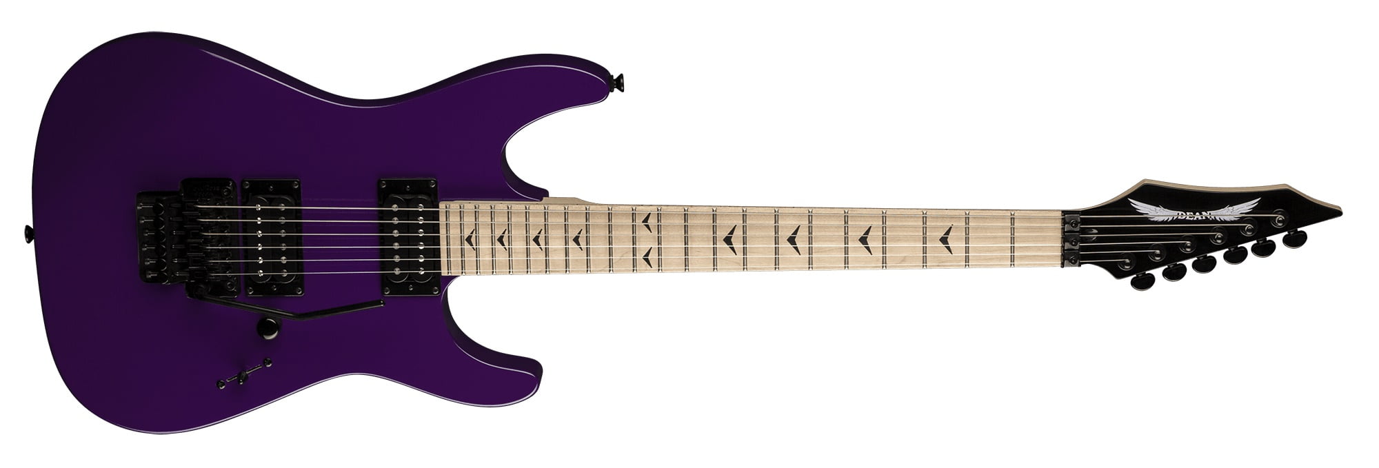 DEAN ディーン カスタム Zone II フロイド エレキギター パープル Dean Custom Zone II-PRP / CUS Maple Fretboard Floyd Rose