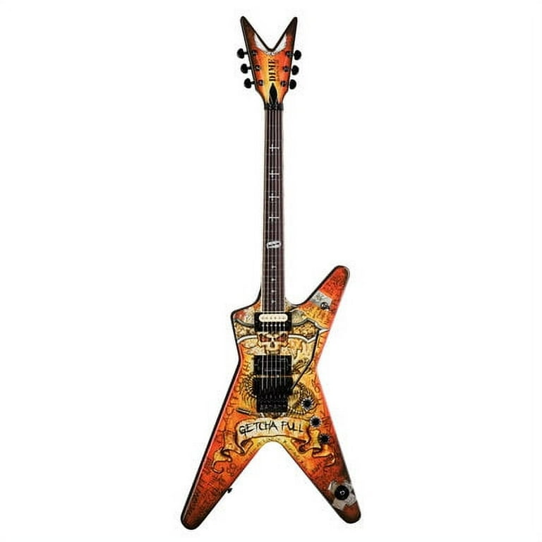 Dean Dimebag Black Lightning Bolt ML Electric Guitar, w