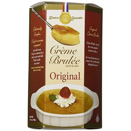 Dean Jacobs Creme Brulee Quick Mix, 4.1oz (Xcell Creme Brulee Mix) 2 Pack