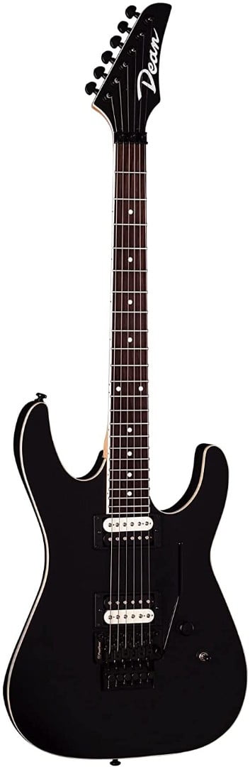 Dean MDX F BKS Floyd Electric Guitar, Black Satin