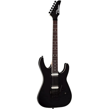 Dean MDX F BKS Floyd Electric Guitar, Black Satin